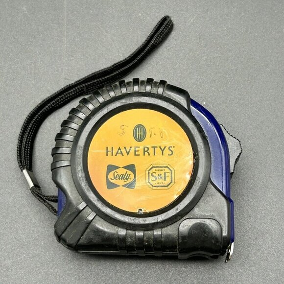 Other - Vintage Advertising Havertys Sealy Tape Measure 16ft Locks Belt Pocket Clip